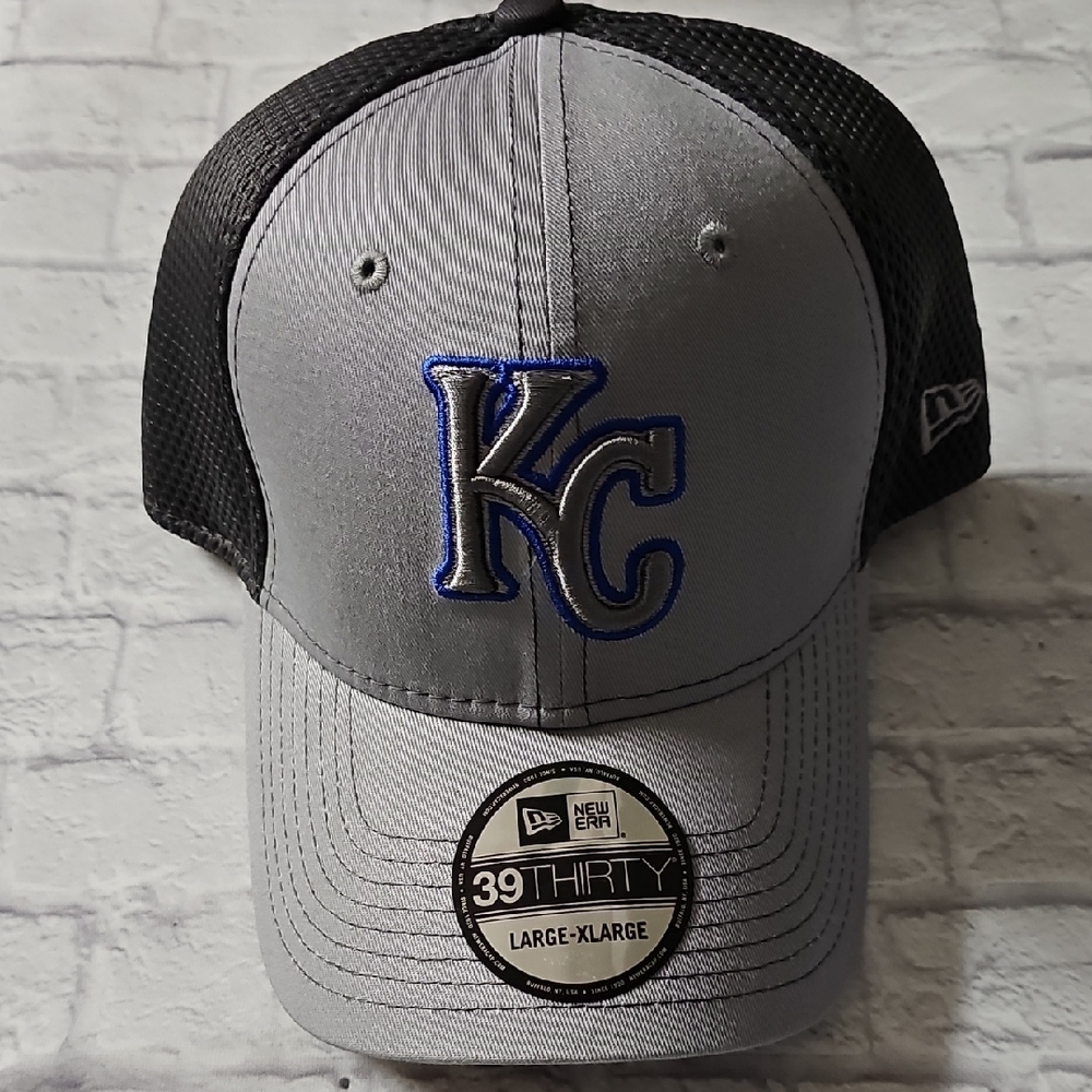 New Era Gray and Black KC Royals Cap NEW